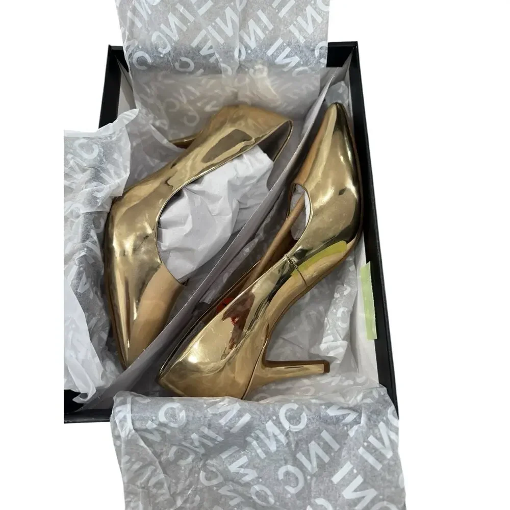 I.N.C. - International Concepts - Women's Zitah Pumps - Gold- Size 6M NEW In box - Picture 9 of 10